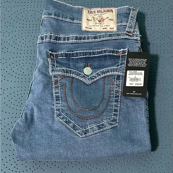 New True religion jeans men W 33 GENO - Picture 1 of 4